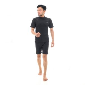 For Unisex M Black Short Set