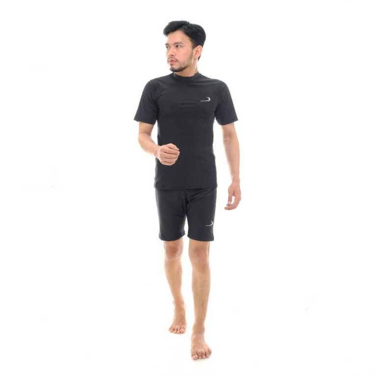For Unisex M Black Short Set