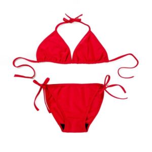 Women’S Bikini Solid Series Red